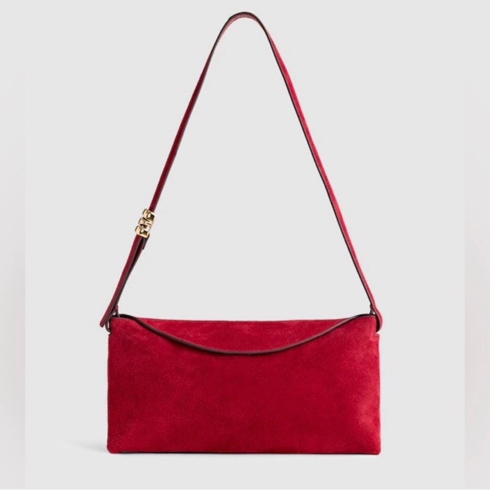 Madewell Red Suede Shoulder Bag